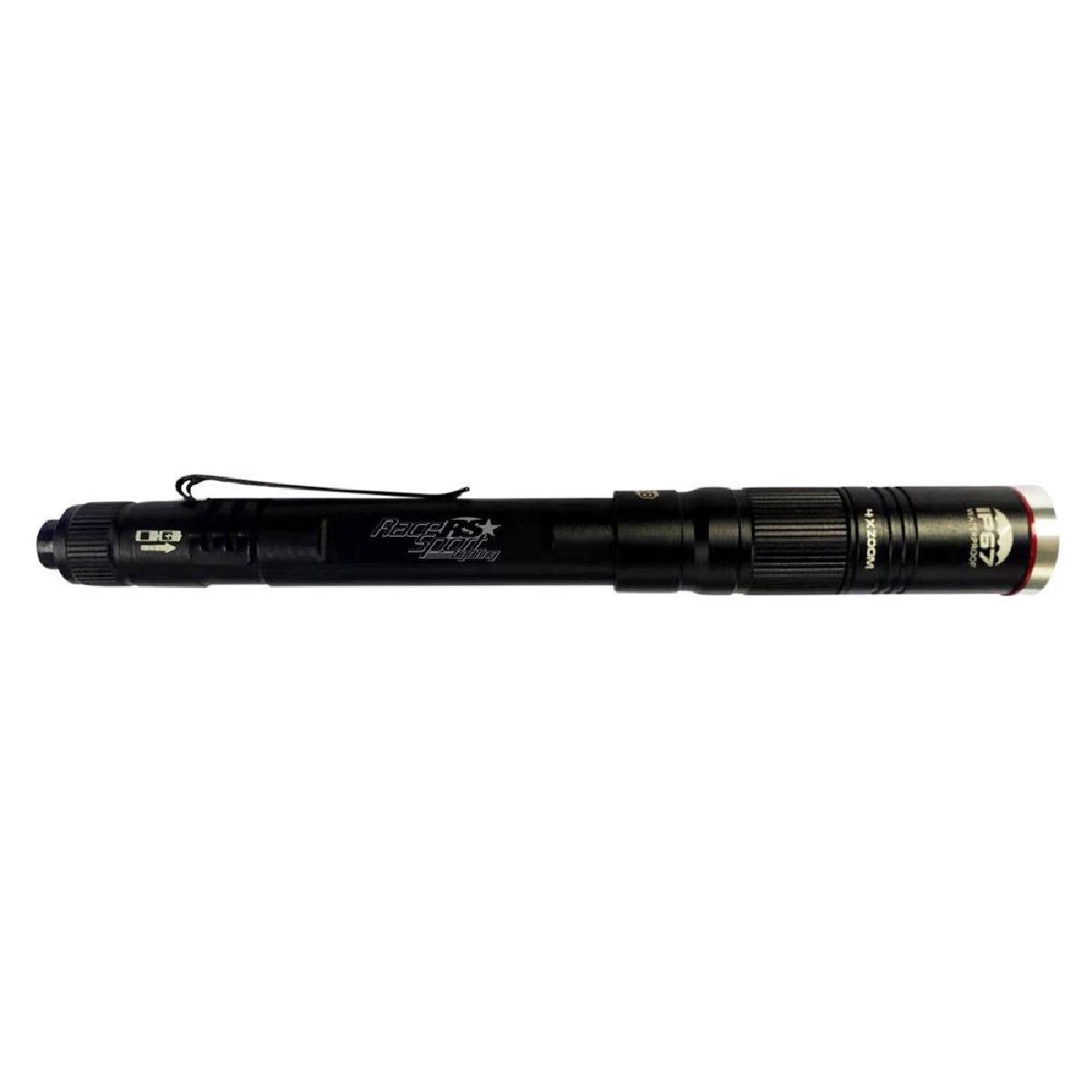 RACE SPORT 3 MODE RECHARGEABLE LED 350 LUMEN FLASHLIGHT WITH 4X ZOOM PROJECTOR LENS (1007532)