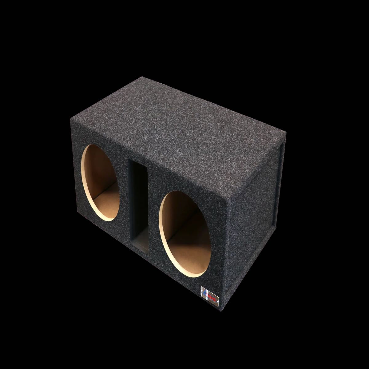 ATREND DUAL 12" VENTED SPL CARPETED WOOFER BOX (12SPLDV)