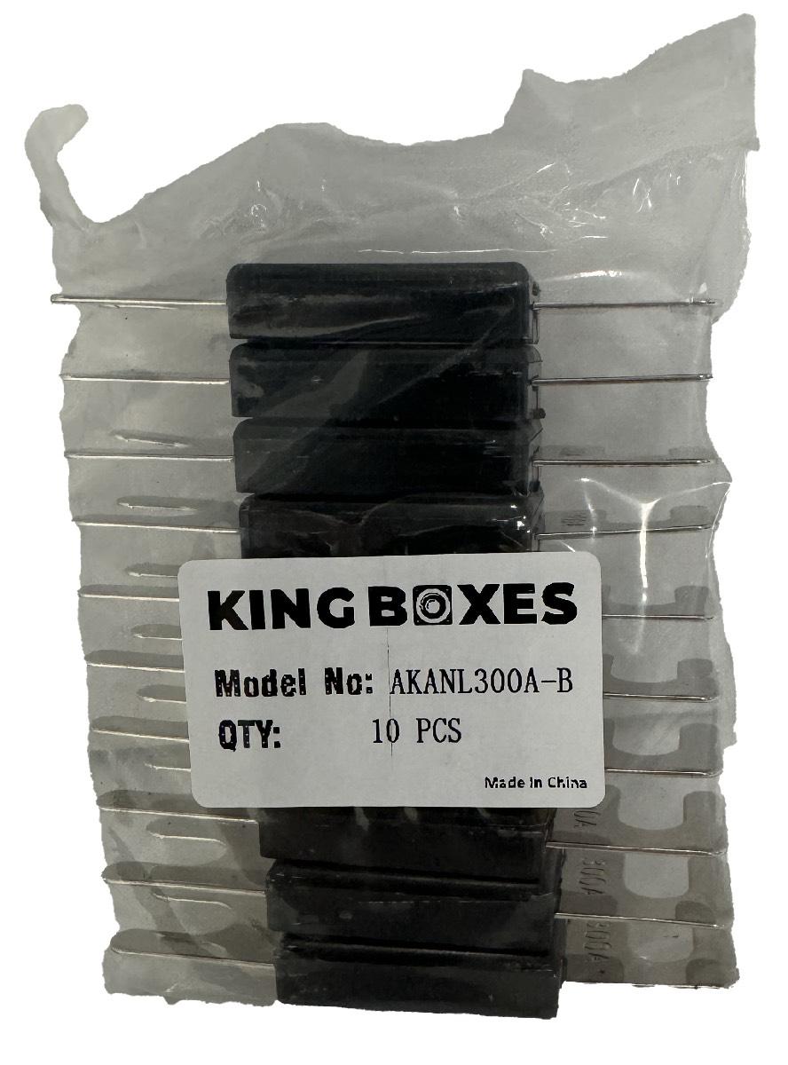 KING BOXES 300 AMP ANL FUSE PACK OF 10 (AKANL300A)