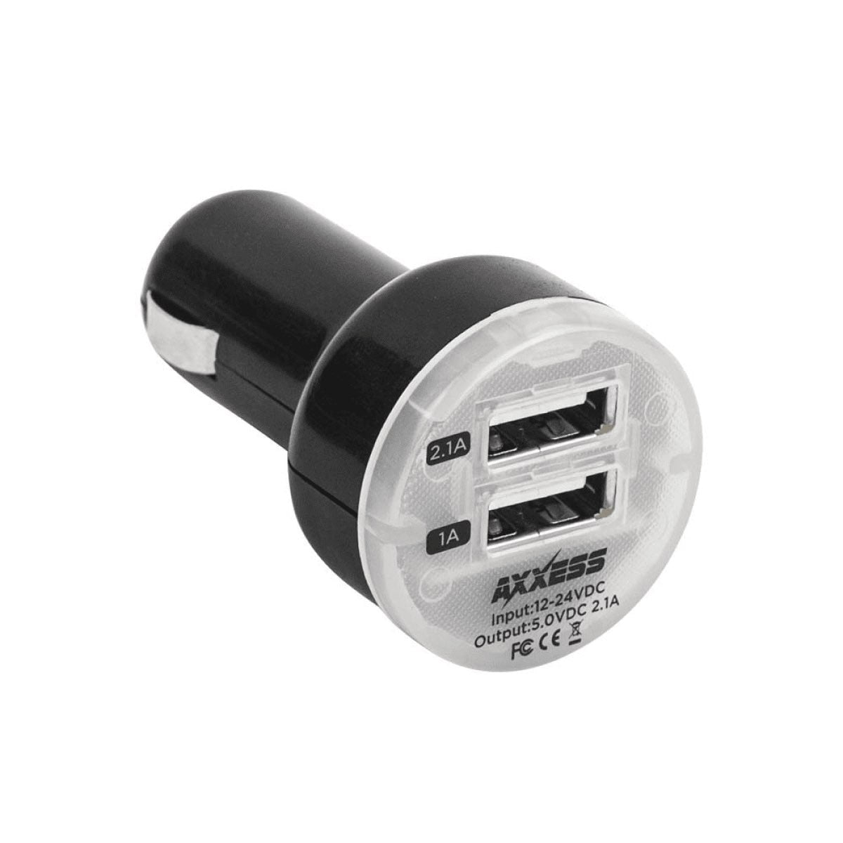 AXXESS CIGARETTE LIGHTER PLUG W/DUAL USB (AXM2USBCLA)
