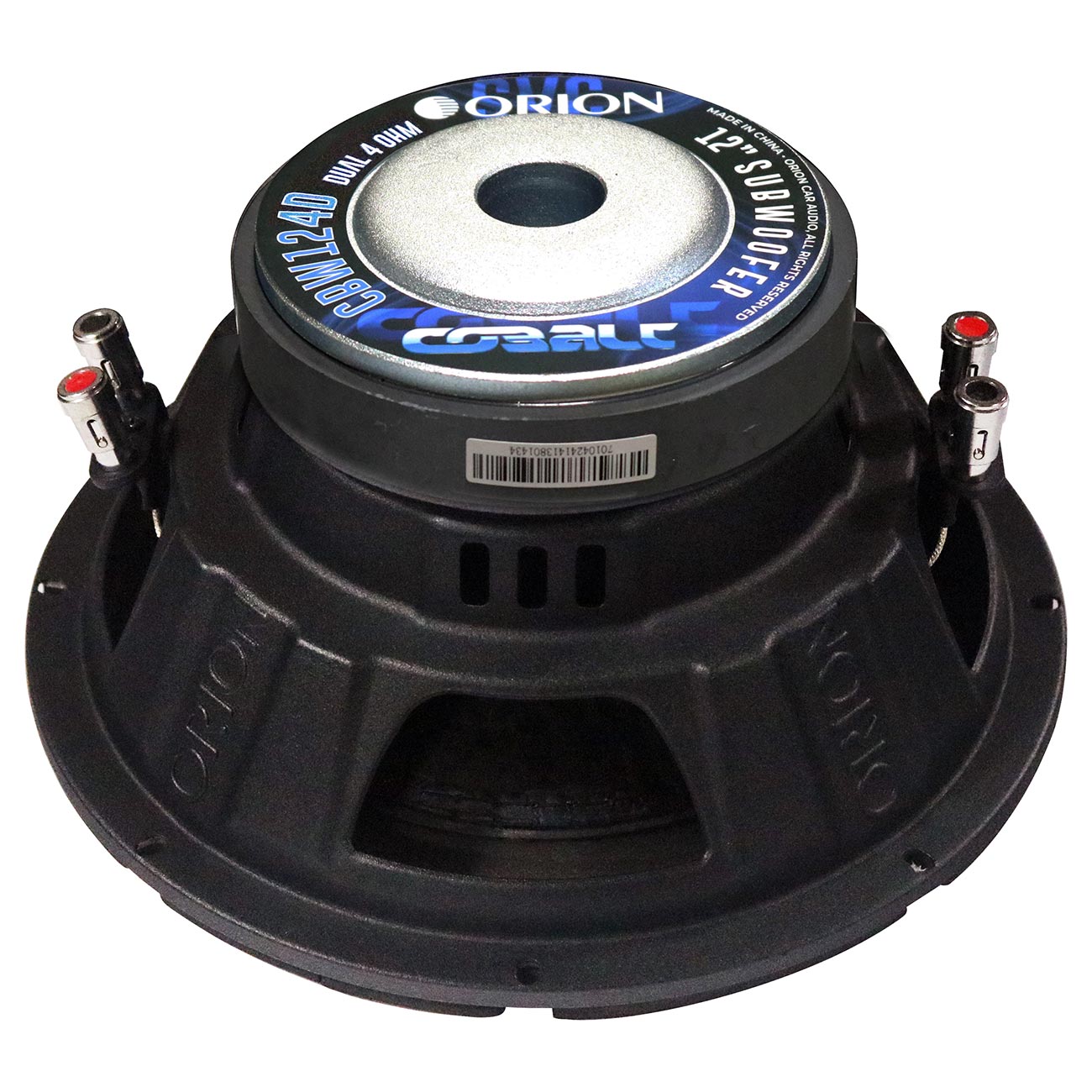 Orion Cobalt 12″ Woofer, 400W RMS/1600W Max, Dual 4 Ohm Voice Coil