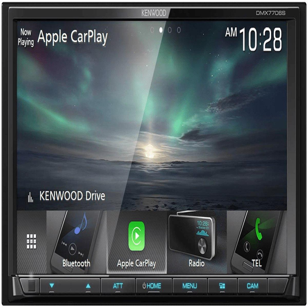 KENWOOD 7" DOUBLE DIN MECHLESS W/ CARPLAY & ANDROID AUTO (DMX 7706S)