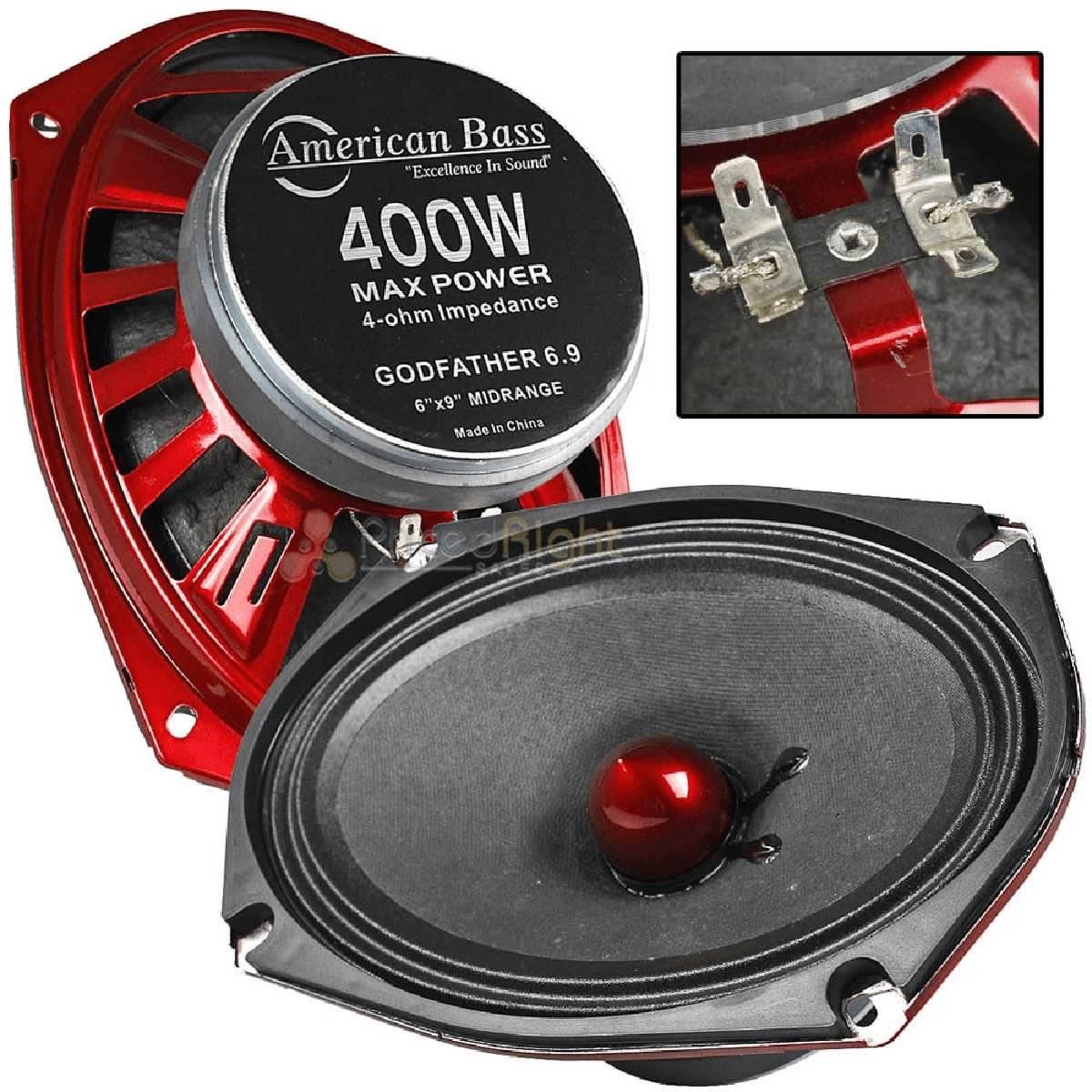 AMERICAN BASS 6X9 MIDRANGE PAIR (GODFATHER 6X9)