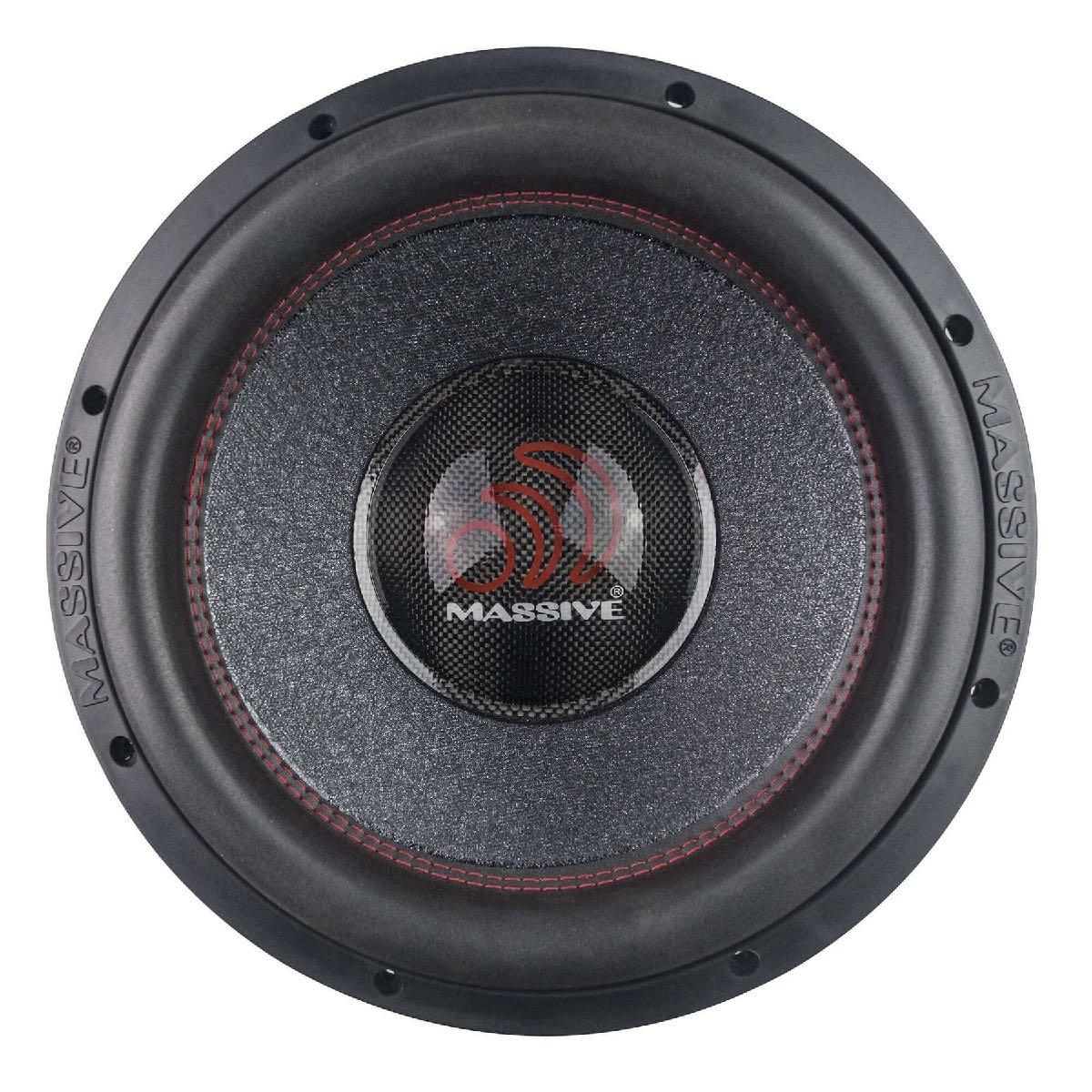 MASSIVE AUDIO 12" 4000 WATT DUAL 2 OHM VOICE 3" COIL MEGA WOOFER (H122X)