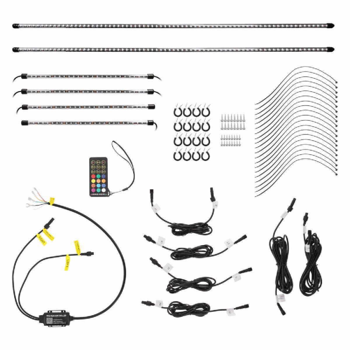 HEISE SMART 6 PIECE MILLION COLOR LED CHASING UNDERCAR KIT (HE-CHASE-UNDGKT)