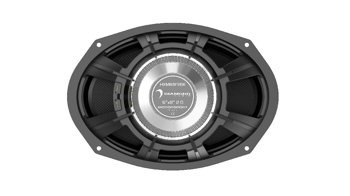 DIAMOND AUDIO 6X9" 300 WATT 2 WAY CARBON FIBER POWER SPORT SPEAKERS (HXM69F2BK)