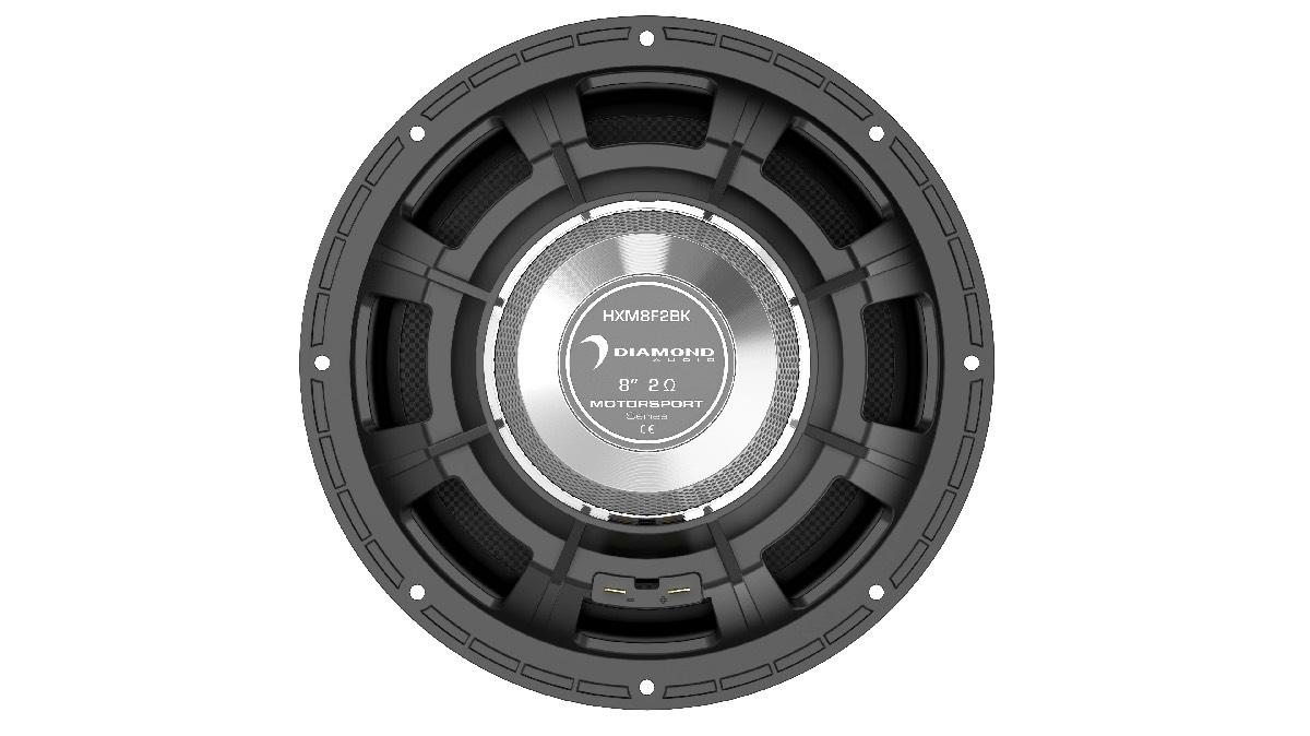 DIAMOND AUDIO 8" 300 WATT 2 WAY CARBON FIBER POWER SPORT SPEAKERS (HXM8F2BK)