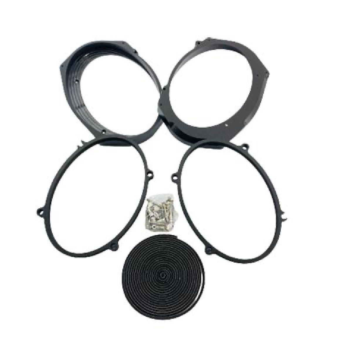 AMERICAN HARD BAG 14 AND LATER 5X7 TO 6X9 ADAPTERS FOR FACTORY SPEAKER LIDS WITH ELECTRIC LID LOCKS (IP-14-5x7-6x9-L)