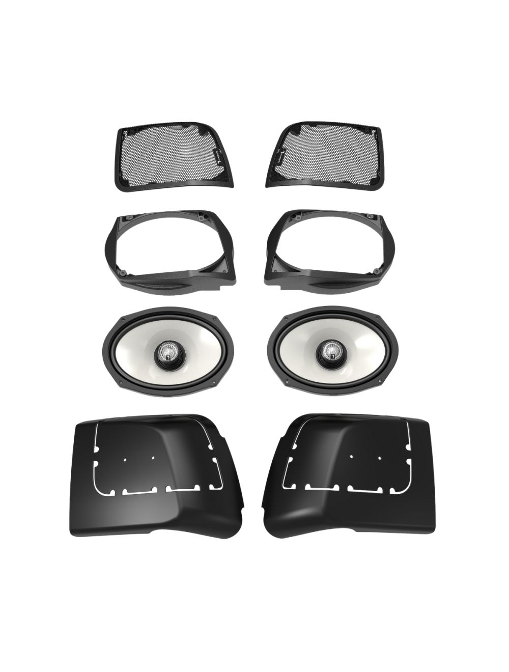 DIAMOND AUDIO MOTOR-SPORT 14+ HARLEY DAVIDSON CUT IN KIT WITH HXM69F4 6X9 SPEAKERS (MSHXM694LX)