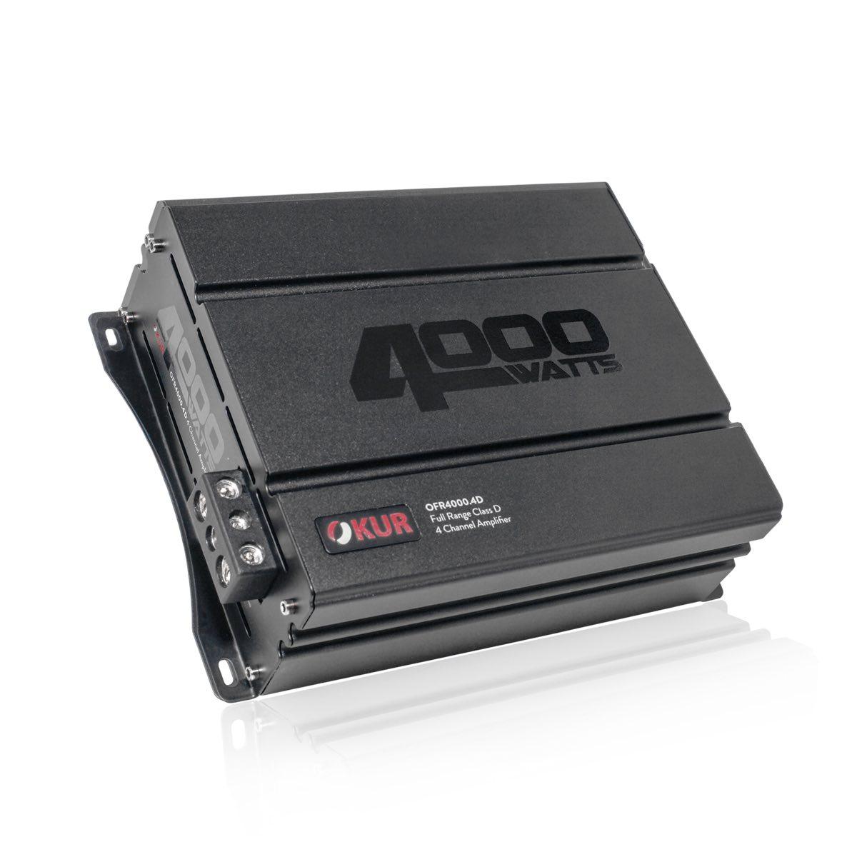 OKUR 4 CHANNEL FULL RANGE CLASS D AMPLIFIER 4000 WATT AMP 1 OHM CAPABLE (OFR4000.4D)