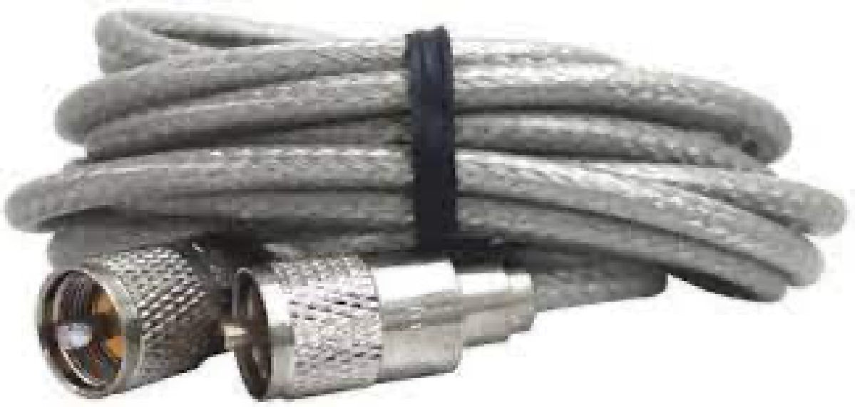 PROCOMM PRE-MADE RG8X MINI CLEAR 18' COAX (PR18-8XC)