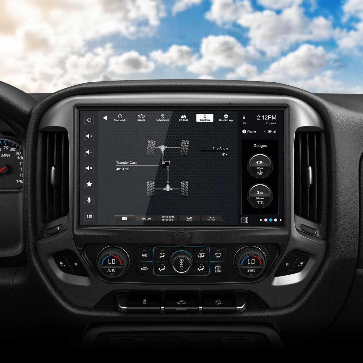 STINGER 12.8" CHEVY/GMC 14-18 1500 & 15-19 2500/3500 TRUCKS WIRELESS CARPLAY & ANDROID AUTO OEM STYLE MOUNTING (SRX-GM14128)