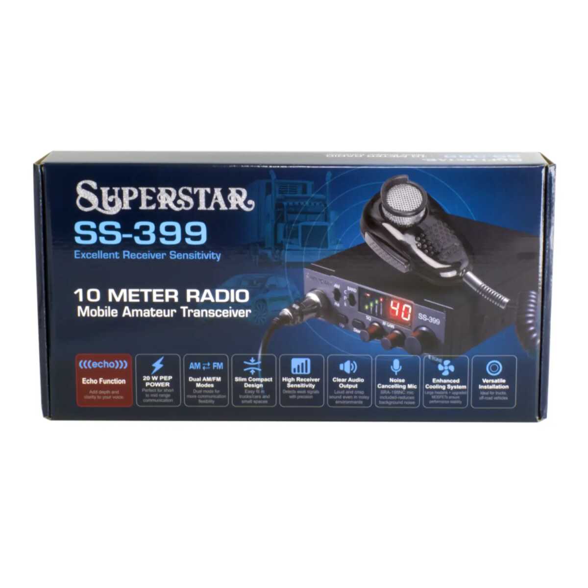 RANGER ULTRA COMPACT 10 METER RADIO WITH NOISE CANCELING MIC (SS399)
