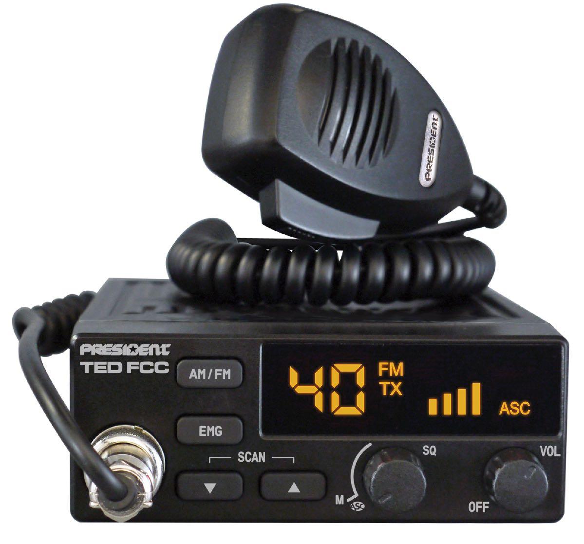 PRESIDENT TED FCC AM/FM CB RADIO (TED)