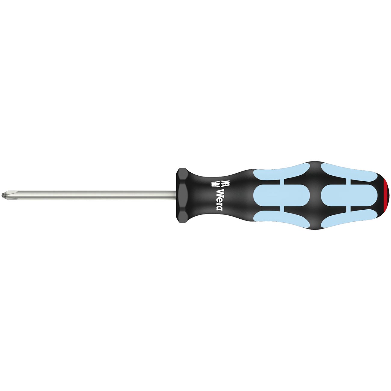 Wera Screwdriver: Phillips Ph1 X 80mm - Stainless Steel (with Lasertip)
