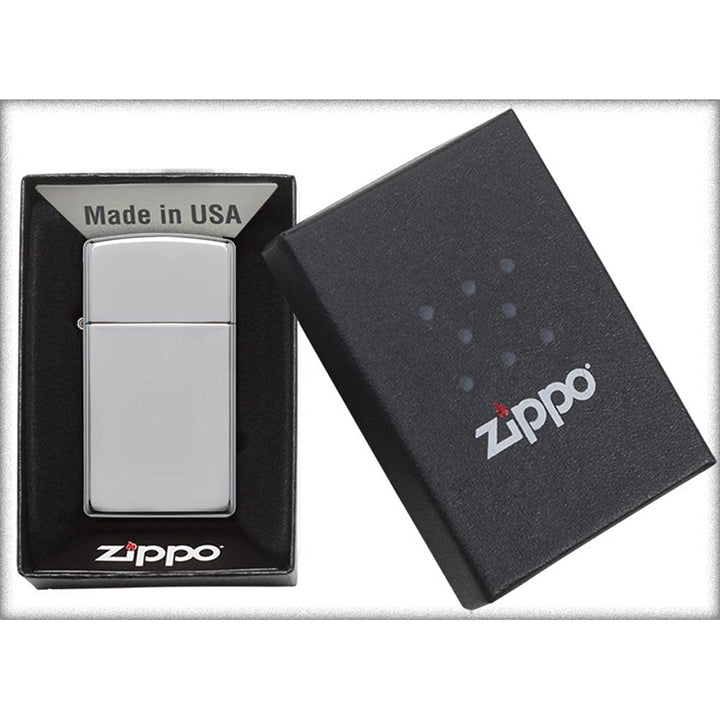 Zippo Windproof Lighter Slim Armor Case (1.5 Times Thicker) High Polish Chrome