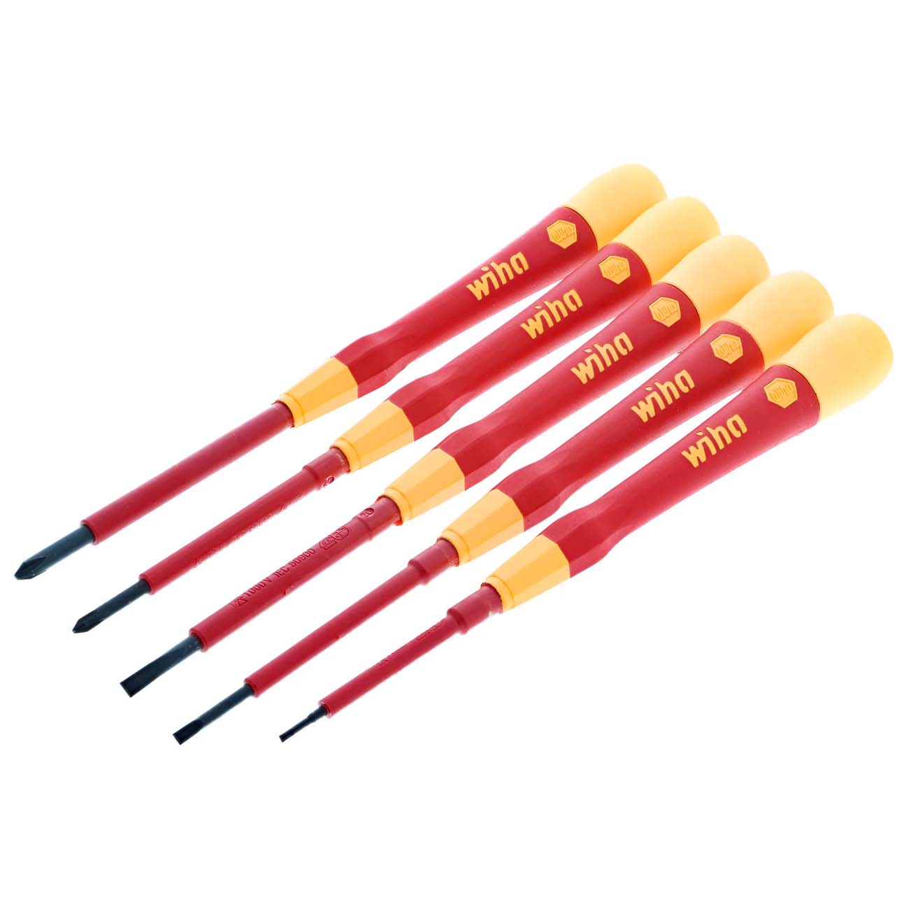 Wiha 5 Piece Insulated Picofinish Precision Screwdriver Set