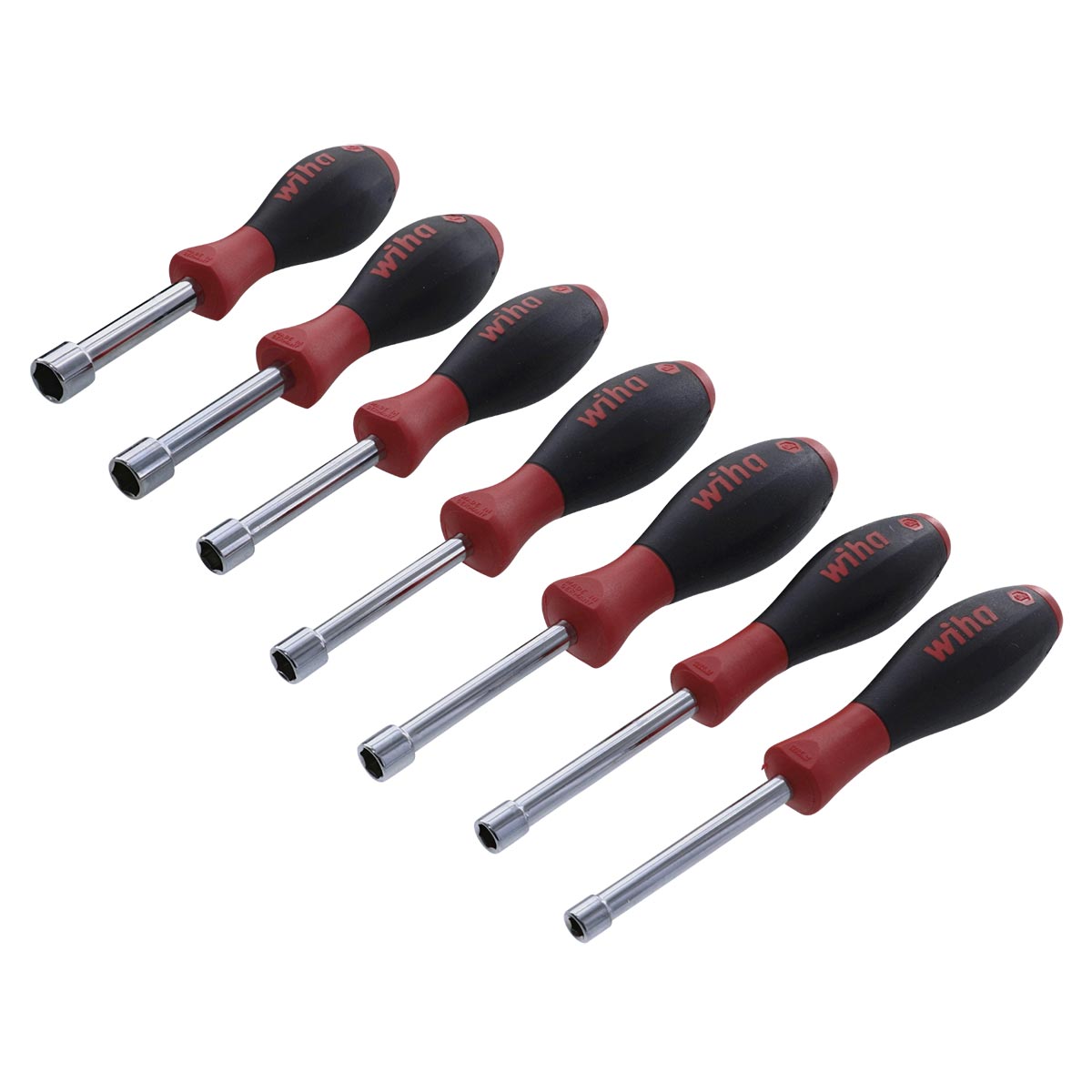 Wiha Softfinish Hollow Shaft Sae Nut Driver Set (7 Piece Set)