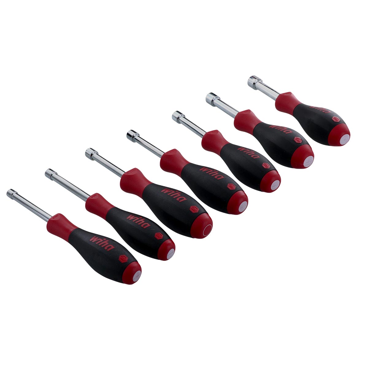 Wiha Softfinish Hollow Shaft Sae Nut Driver Set (7 Piece Set)