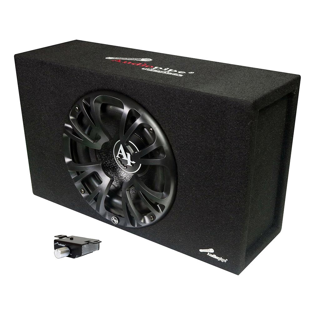 Audiopipe Single 10" Amplified Ported Bass Enclosure 1200 Watts