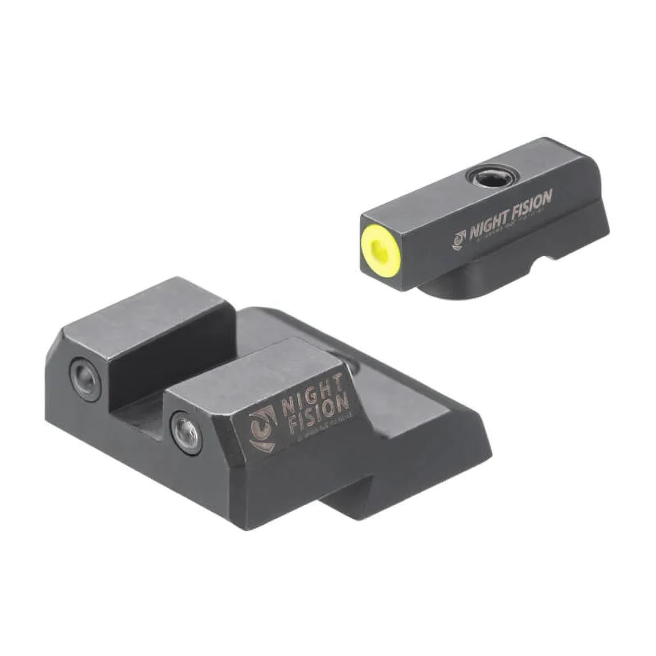 Night Fision Night Sight Set For Cz P07 P09 Yellow Front Ring