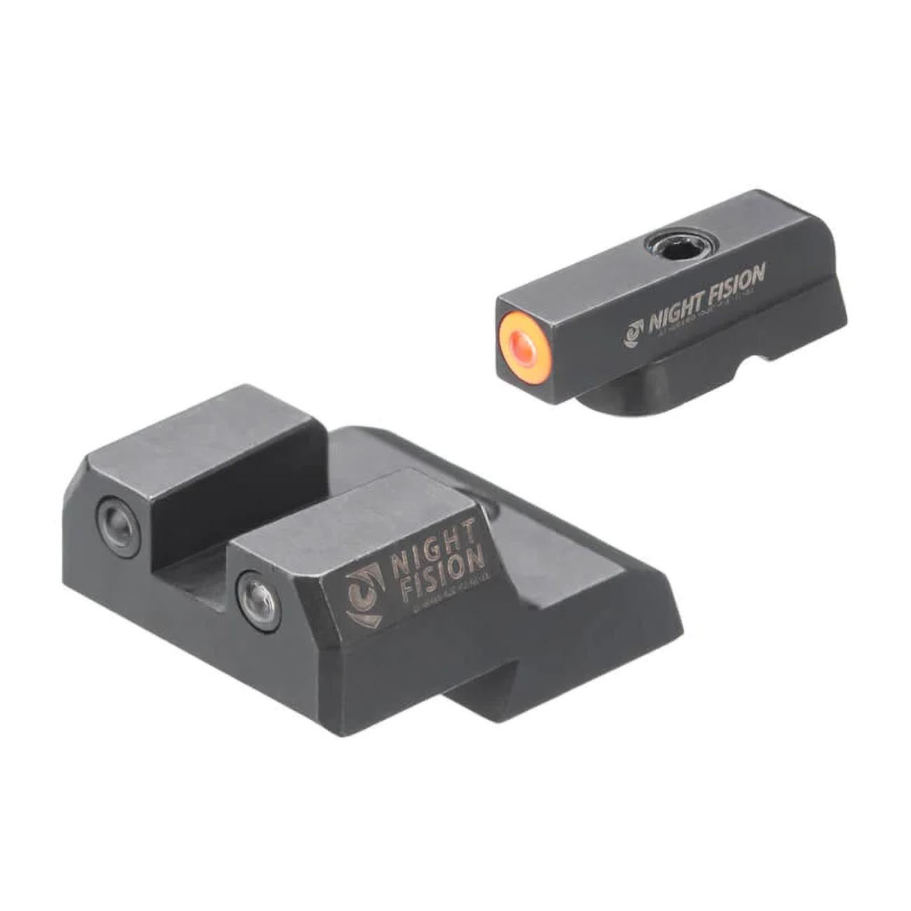 Night Fision Night Sight Set For Cz P10 C F Orange Front Ring U Notch Rear