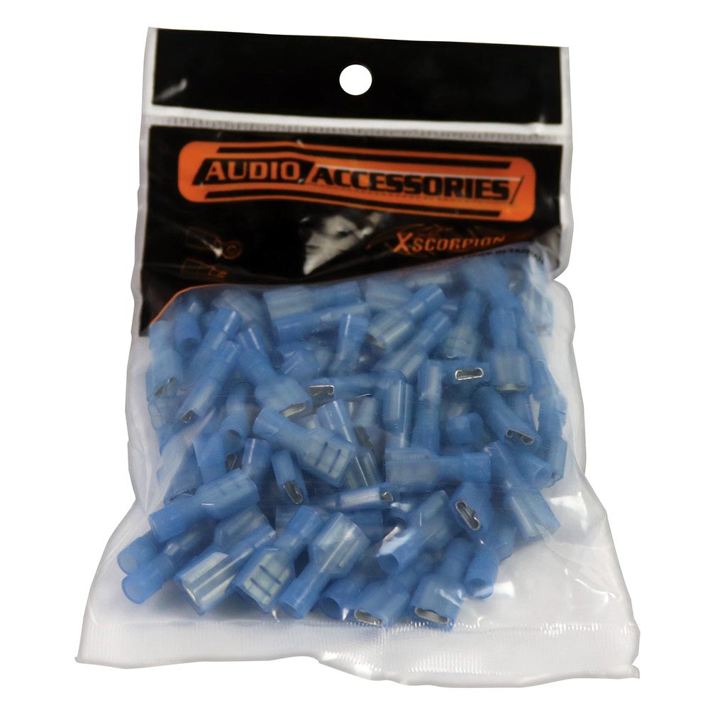 Quick Disconnect 16/14 Ga; Female; Blue; Xscorpion; 100/bag