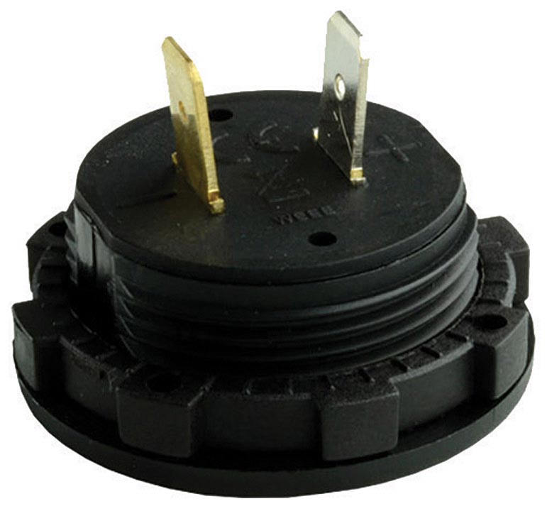 Nippon Digital Voltmeter Socket Blue Led Display