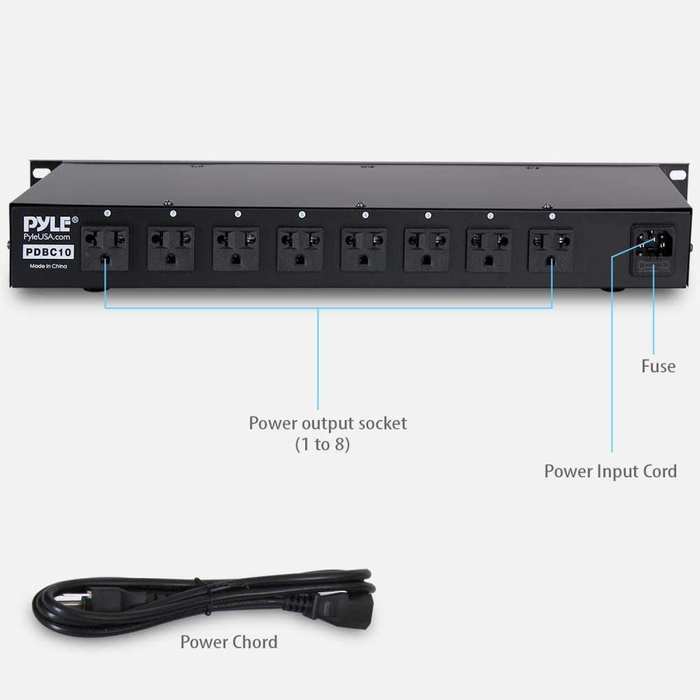 Pyle Rack Mount Power Distribution