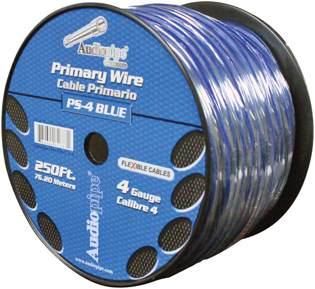 Audiopipe 4 Ga. Flexible Power Cable 250 Ft. Blue