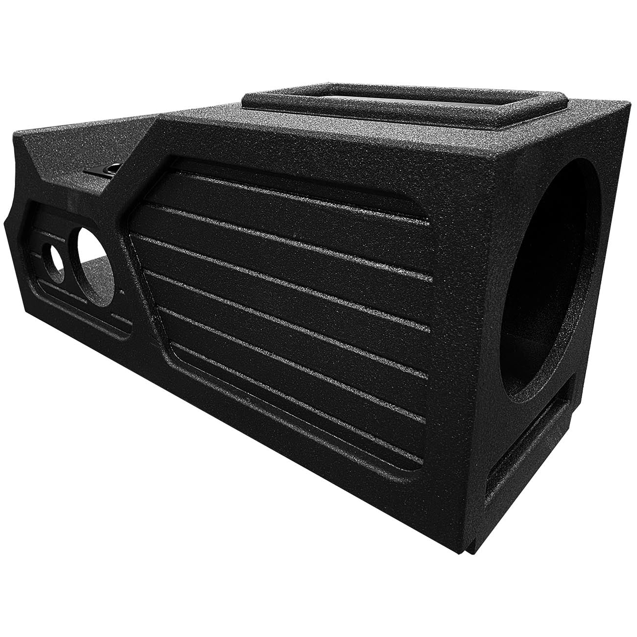 Qpower "qbomb" ‘07 - ‘13 Gmc/chevy Crew Cab Center Console Single 12" Vented Empty Woofer Enclosure