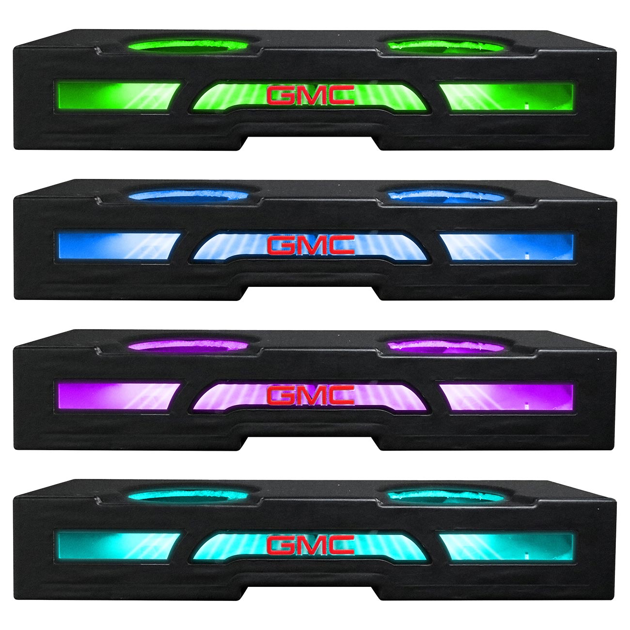 Qpower Qluxe Dual 10" Vented W/rgb Gmc 2007-2013 Crew Cab
