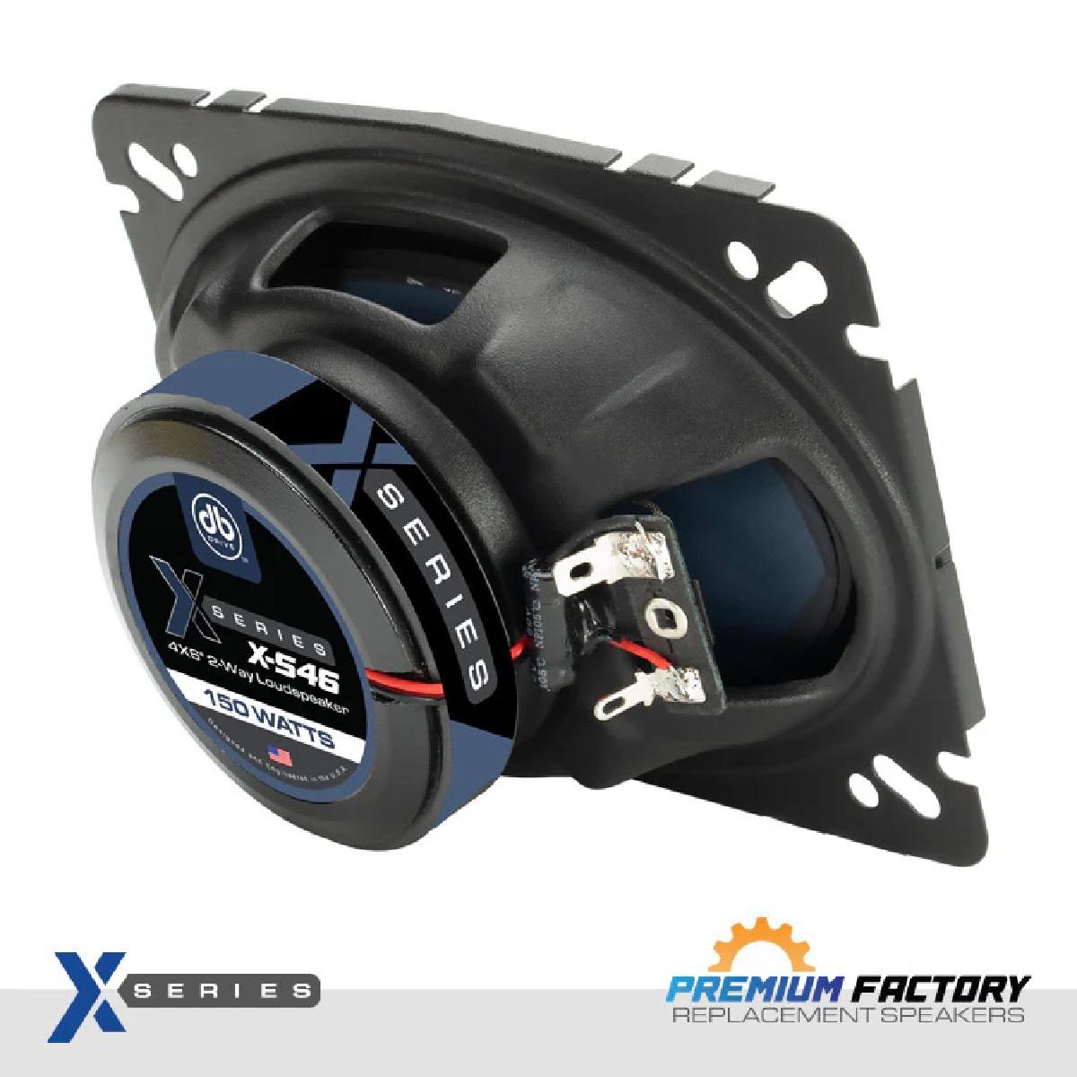 DB DRIVE 4X6" 150 WATT 2 WAY SPEAKERS (X-S46)