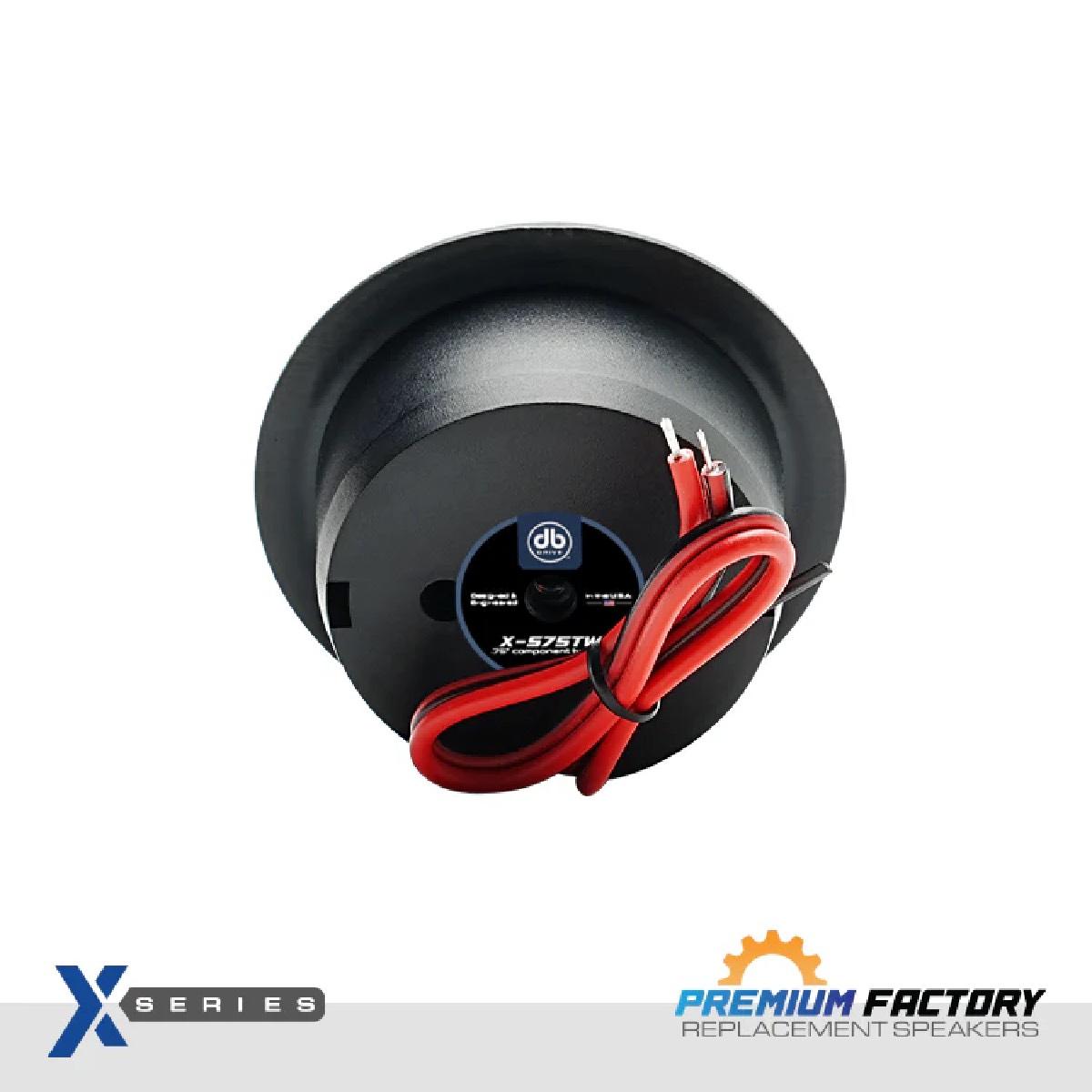 DB DRIVE 3/4" 100 WATT TWEETERS WITH CROSSOVERS (X-S75TW)