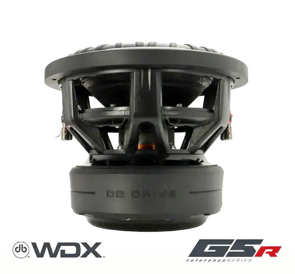 DB Drive 12 inch subwoofer from CH BEATS showing side view with WDX and GSR logos