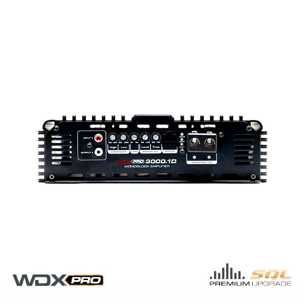DB Drive 3000W 1 Ohm amplifier black WDX Pro monoblock car audio amplifier with controls