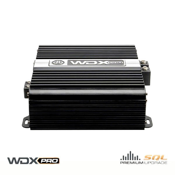 DB Drive 3000W 1 Ohm amplifier black compact design with cooling fins by CH BEATS