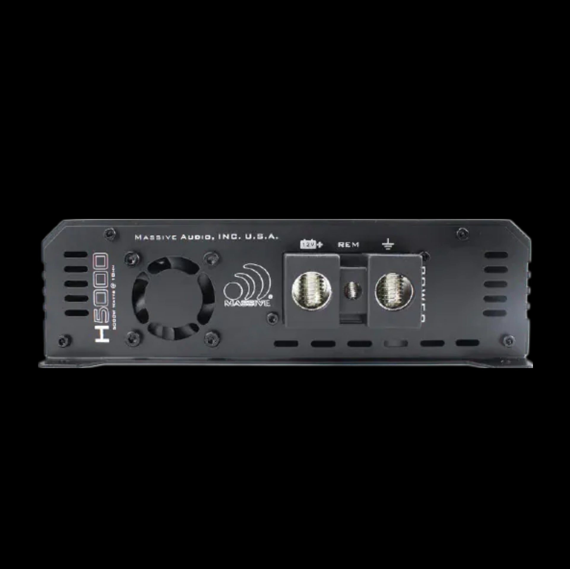 CH BEATS 5000 watt mono block amplifier black with cooling fan and power terminals