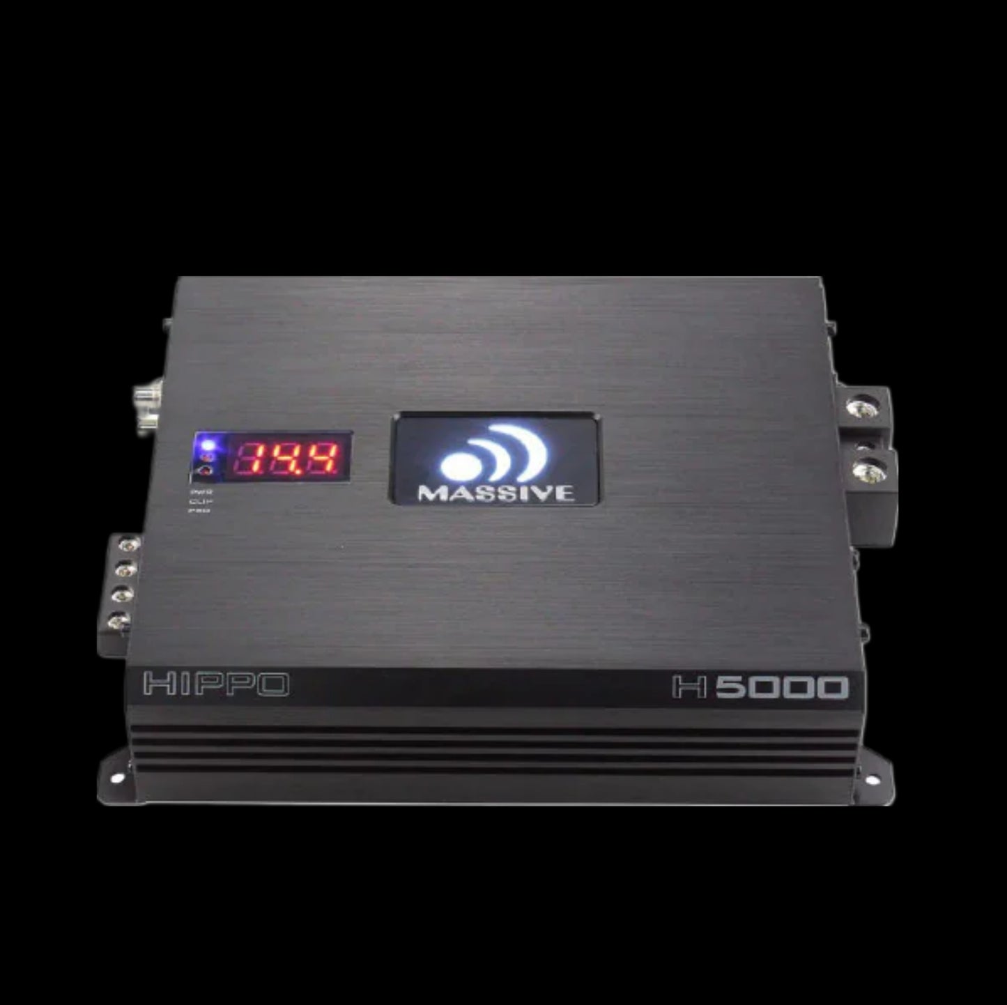 CH BEATS massive HIPPO H5000 5000 watt mono block amplifier with digital display and black finish