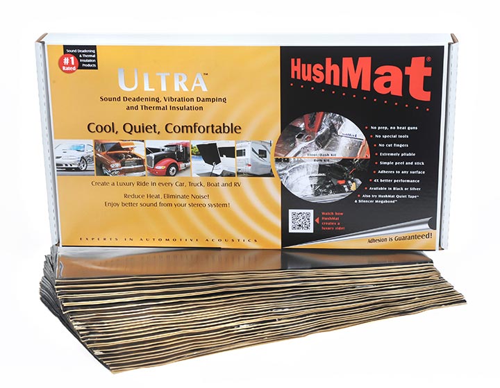 Hushmat Bulk Kit Black; (30) 12" X 23" Sheets; 58.1 Square Feet