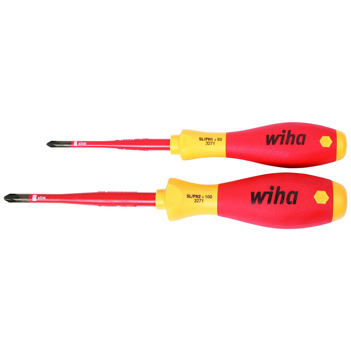 Wiha Insulated Terminal Block Xeno Screwdriver Set (2 Pice Set)