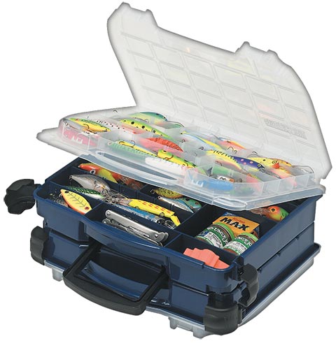 Plano Lockjaw Double Satchel Blue/clear Tackle