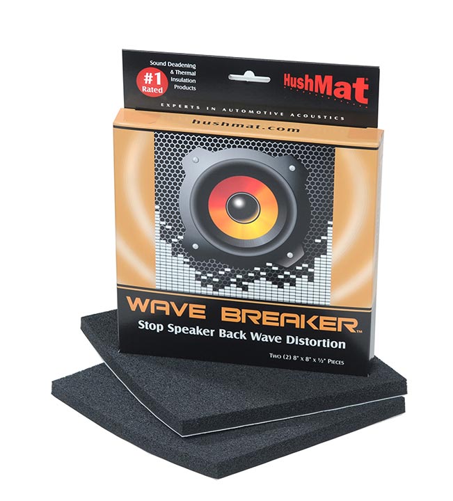 Hushmat Wave Breaker Contains (2) 8" X 8" Wave Deflecting Pads