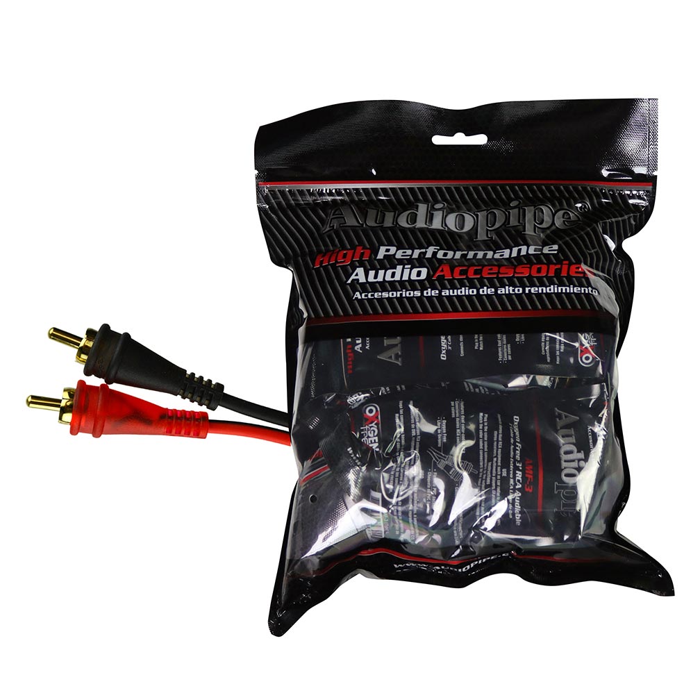 Audiopipe 3ft Oxygen Free Rca Cable - 10pcs Per Bag