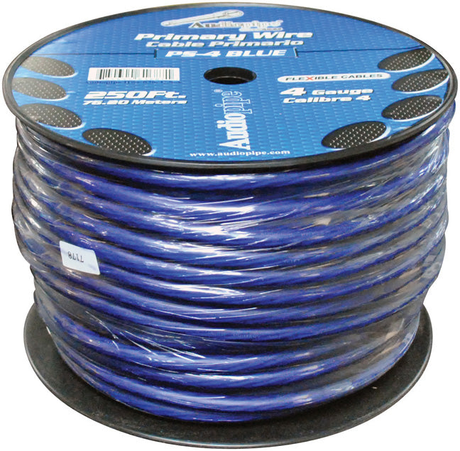 Audiopipe 4 Ga. Flexible Power Cable 250 Ft. Blue