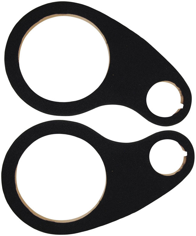Pipeman's Carpeted (1) 8" Wood Ring With (1) 2-7/8" Tweeter Opening Sold In Pairs