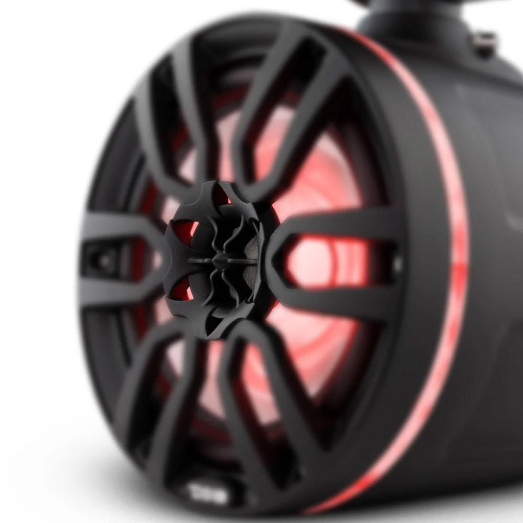 DS18 HYDRO 8” 2-Way Wakeboard Speaker with RGB LED Illumination (Black)