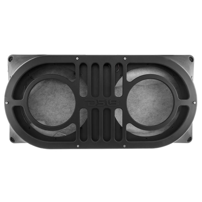 DS18 Dual 10″ Shallow Subwoofer Empty Enclosure Box for Jeep Wrangler JK, JKU & JL (2007 & Newer)