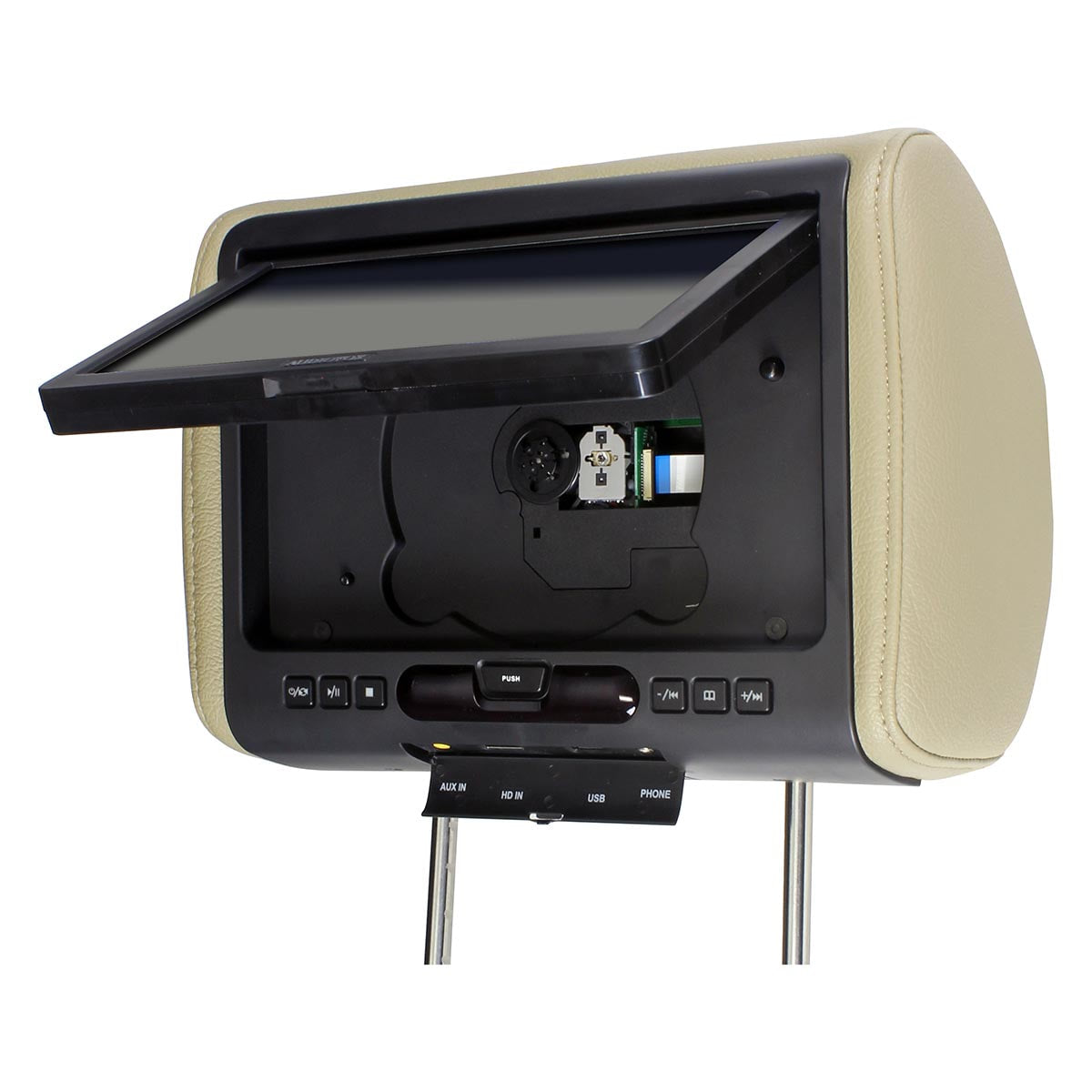 Movies to Go 9″ Headrest Monitor (Single) with DVD Player, HDMI Input, IR/FM Transmitters and Color Skins