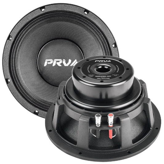 PRV AUDIO - 10" MID RANGE - NEODYMIUM - ALUMINUM BASKET - 4" VC- 2000W PROGRAM POWER (10MR2000-NDY)